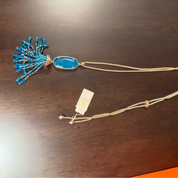 Kendra Scott Gold and Silver Geometric Necklace- new - Picture 3 of 5